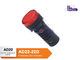 Commercial Telecommunication Red  Panel Mount Indicator Lamps High Brightness