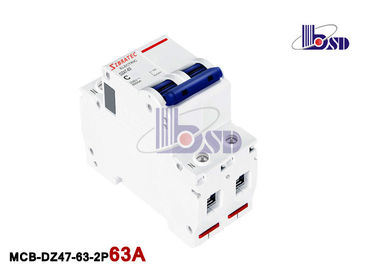 Double Pole Mini Circuit Breaker 63 Amp 50hz Lamp Beads CCC CE Certification